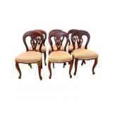 Set 6 Antique Louis XV Style Carved DiningChairs