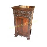Chippendale Style Carved  Pedestal Cupboard