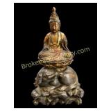 Japanese Carved Shrine Figure