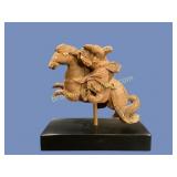 Japanese Wood Carving of Samurai