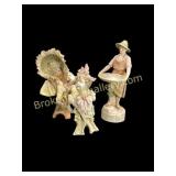Three Porcelain Figures