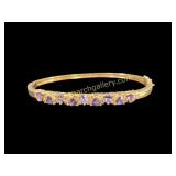 14 K Tanzanite Bangle Bracelet