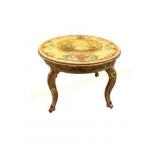 Venetian Style Hand-Painted Round Accent Table