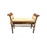 Antique Classical Style Painted Window Bench