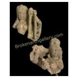Two Sandstone Devata Remnants