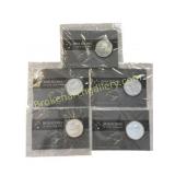 Lot of 2010 Icons of New Zealand Silver Kiwi Coins