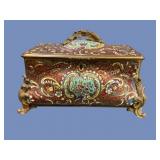 French Champleve Jewelry Casket