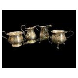 Sterling Silver Cream and Sugar Sets