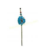 Chinese Kingfisher and Coral Hair Pin