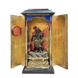 Gilt and Lacquer Traveling Zushi Shrine