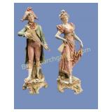 Royal Dux Porcelain Couple