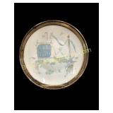 Rosenthal Porcelain Charger, Sterling Rim