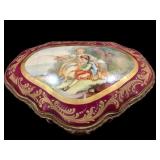 French Porcelain Dresser Box