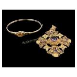 Two Pieces Vintage Jewelry