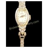 14 KT And Diamond Ladyï¿½s Watch