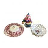 Ceramic Tableware Set With Clown Figure