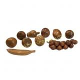Wooden Decorative Fruit Set