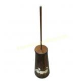Wooden Plunger Holder with Goose Design