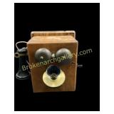 Oak Wall Phone