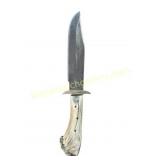 Custom Damascus Steel Bowie Knife