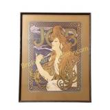 Vintage Alphonse Mucha Poster