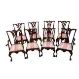 Eight Chippendale-Style Chairs