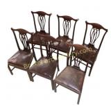 Six Mahogany Dining Chairs