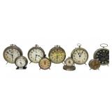 9 Assorted Alarm Clocks