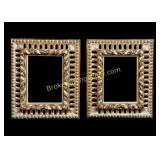 Pair Carved Gilt Wood Frames