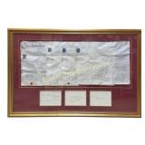 Framed 1857 English Indenture Deed