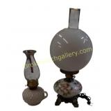 Decorative Oil Lamps with Glass Shades