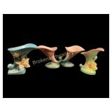 Roseville Cornucopia Vases