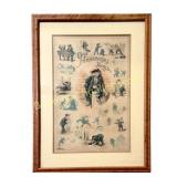 Our Messenger Boys Caricature Print