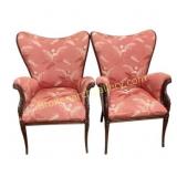 Upholstered Carved Armchairs