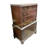 Vintage Carved Wooden Chest of Drawers