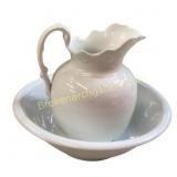 J & G Meakin Ironstone Pitcher and Basin