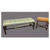 Chinese Chippendale Bench, Stool