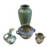 Roseville Pottery Vase and Planters