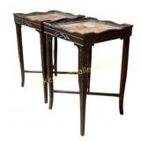 Wooden Side Tables With Carved Details