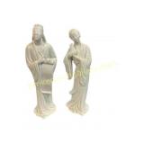 Two Glazed Porcelain Figurines