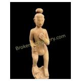 Wood Carved Figure in Loin Cloth