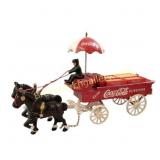 Coca-Cola Horse-Drawn Wagon Model