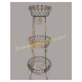Tiered Victorian Style Wire Planter