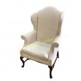 Wingback Chair with Jacquard Upholstery