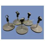 Five Microphone Stands