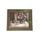 Framed Still Life Oil Painting on Canvas