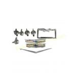 Chrome Auto Emblems and License Plate Frame