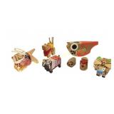 Assorted Carved Japanese Folk Art Animals