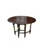 Jacobean Style Drop-Leaf Gateleg Table