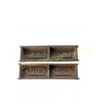 Wooden Brick Molds with 2 Compartments Each